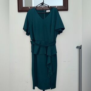Hanna Nikole Elegant Dark Green Dress Size 24